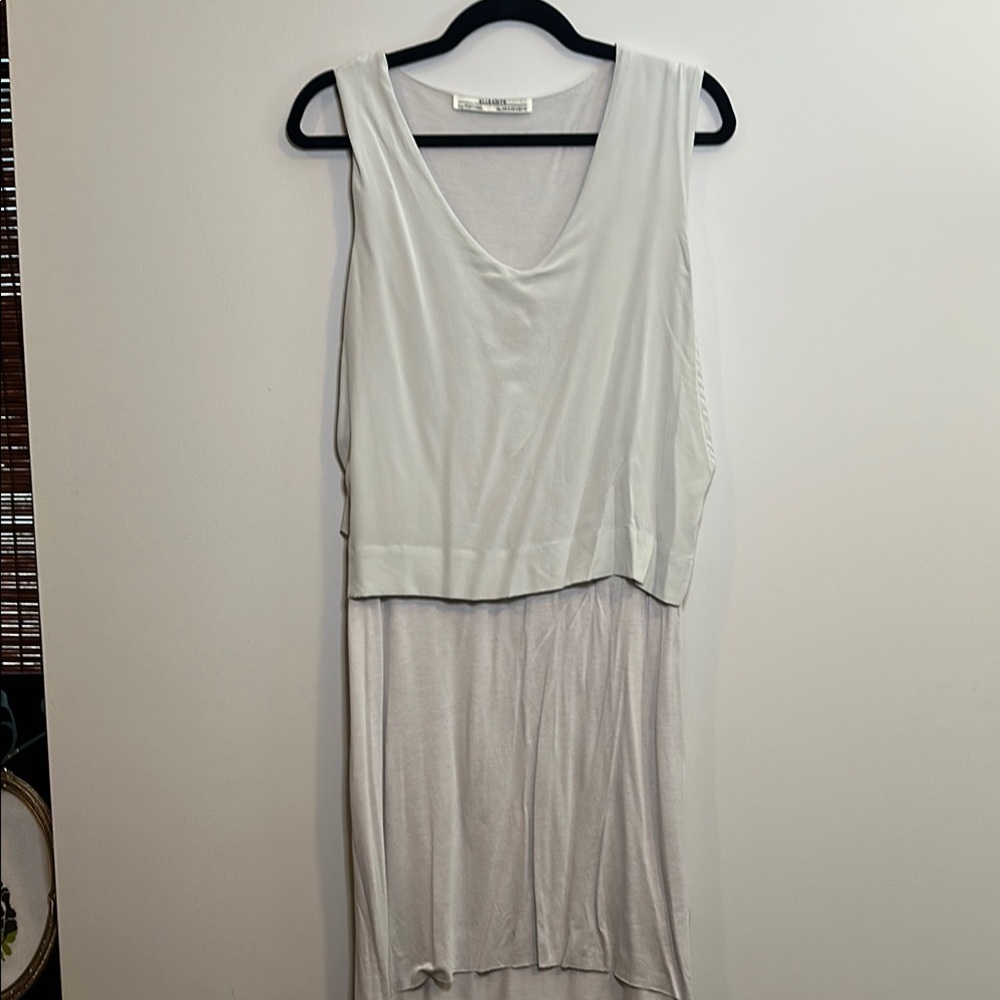 All Saints White High Low Dress